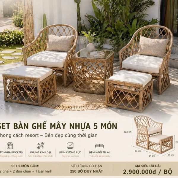 BỘ MÂY 5 MÓN